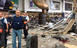 The aftermath of the Brussels airport attack (Daily Star U.K.)