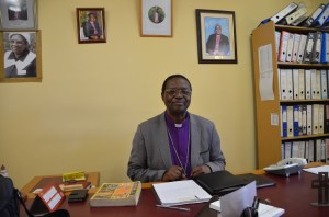 Bishop SWS Sihlangu at his office in Polakwane.