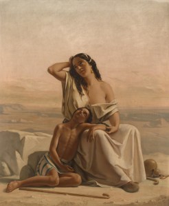 Hagar and Ishmael in the desert, Luigi Alois Gillarduzzi 1851